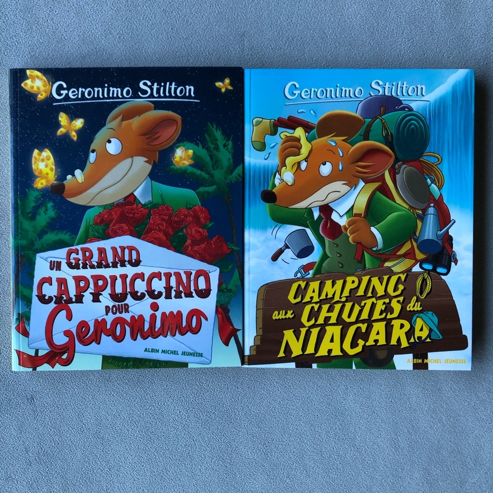 FRENCH ~ Set of 2 ~ Geronimo Stilton ~ #5 & #52 ~ Brand New!